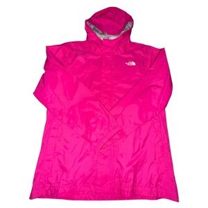 The North Face Girls XL (18) Hyvent Waterproof Hooded Rain Jacket Hot Pink